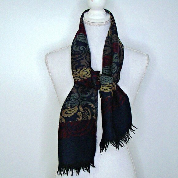 Earthtone Boho Scarf Fashionable Light-weight Warm - Picture 3 of 10